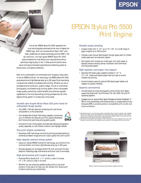 Epson Stylus Pro 5500 Printer Driver: Installation and Troubleshooting Guide